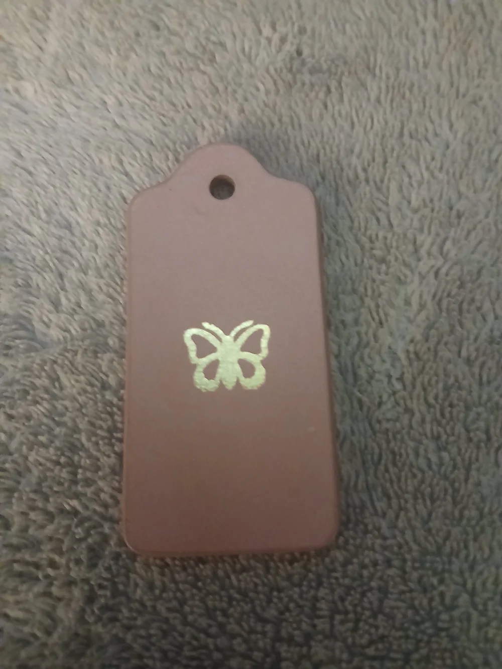 Coach Pink Leather Tag Accessory